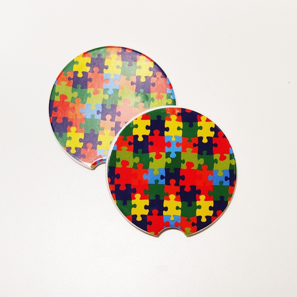 Autism Awareness Car Coasters